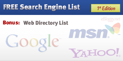 Free Search Engine Submission List - 1st Edition