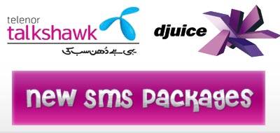 Telenor Talkshawk & Djuice New SMS Packages