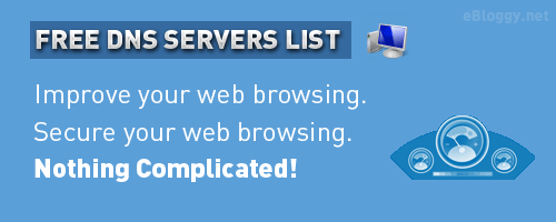 FREE DNS Servers List